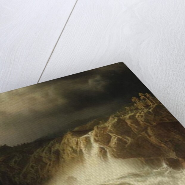 Rocky Landscape with Waterfall in Smaland, 1859 by Marcus Larson