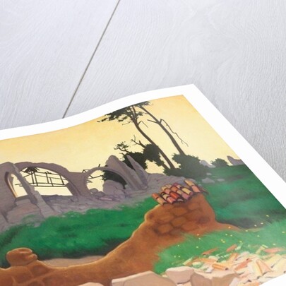 The Church of Souain, 1917 by Felix Edouard Vallotton