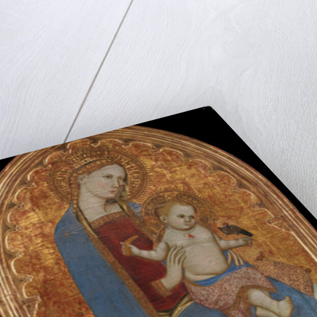 Virgin and Child Playing with a Goldfinch and Holding a Sheaf of Millet, 1379 by Cecco di Pietro