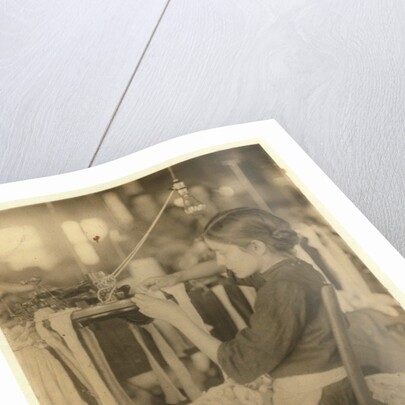 Cherokee Hosiery Mill, Rome, Georgia employing turners and loopers aged 8 and 9, 1913 by Lewis Wickes Hine