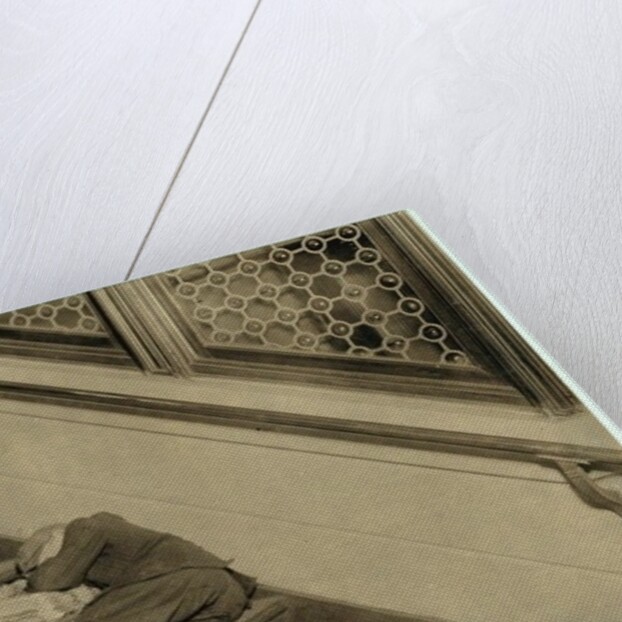 Newsboy asleep with his papers in Jersey City, New Jersey, 1912 by Lewis Wickes Hine