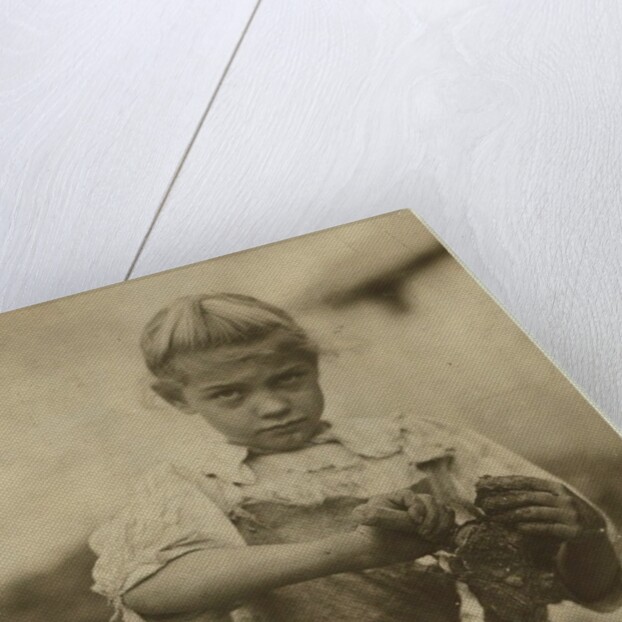 Rosie, aged 7, illiterate, working for a second year as an oyster shucker at Varn & Platt Canning Company, Bluffton, South Carolina, 1913 by Lewis Wickes Hine