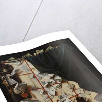 Trompe l'oeil. Board Partition with Letter Rack and Music Book, 1668 by Cornelis Norbertus Gijsbrechts