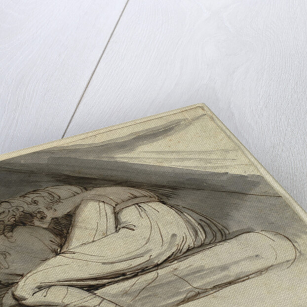 Woman Sitting, Curled up, after 1778 by Henry Fuseli