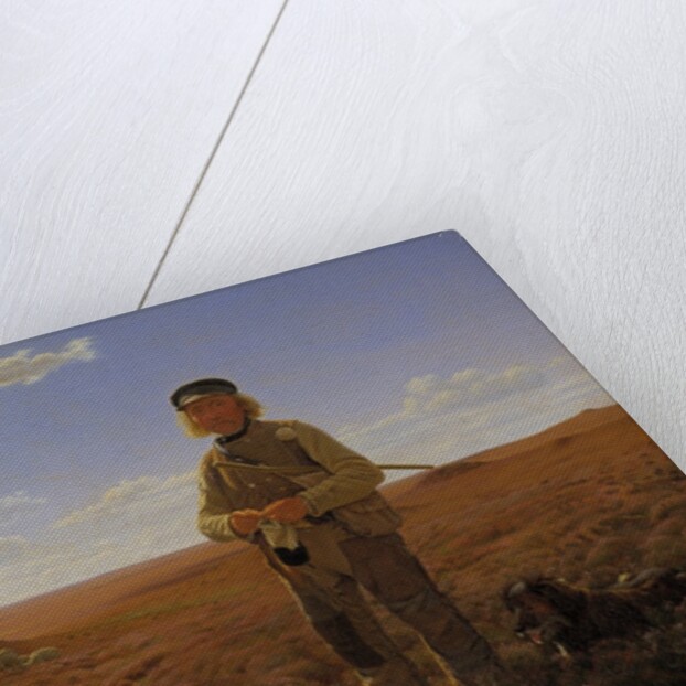 A Jutland Shepherd on the Moors by Frederik Vermehren