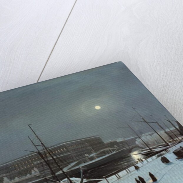View of the Royal Palace of Stockholm in Winter by Baron Karl-Stefan Bennet