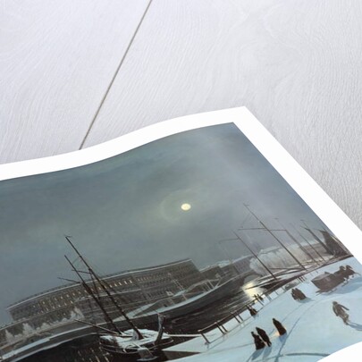 View of the Royal Palace of Stockholm in Winter by Baron Karl-Stefan Bennet