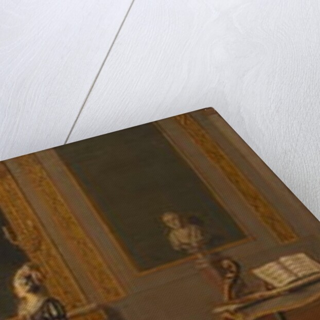 Gustavian Style Interior with a Musical Party by Pehr Hillestrom