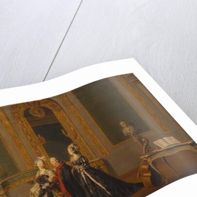 Gustavian Style Interior with a Musical Party by Pehr Hillestrom