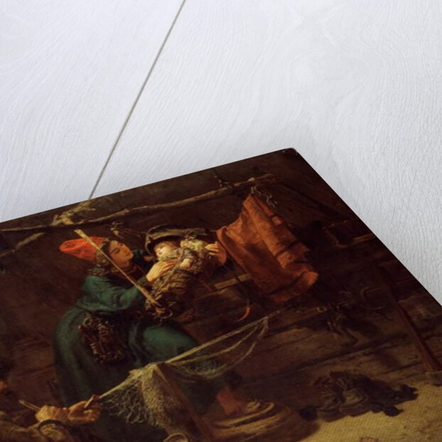 Inside a Laplander's Tent, 1857 by Johan Fredrik Hockert