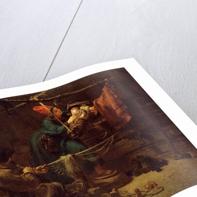 Inside a Laplander's Tent, 1857 by Johan Fredrik Hockert