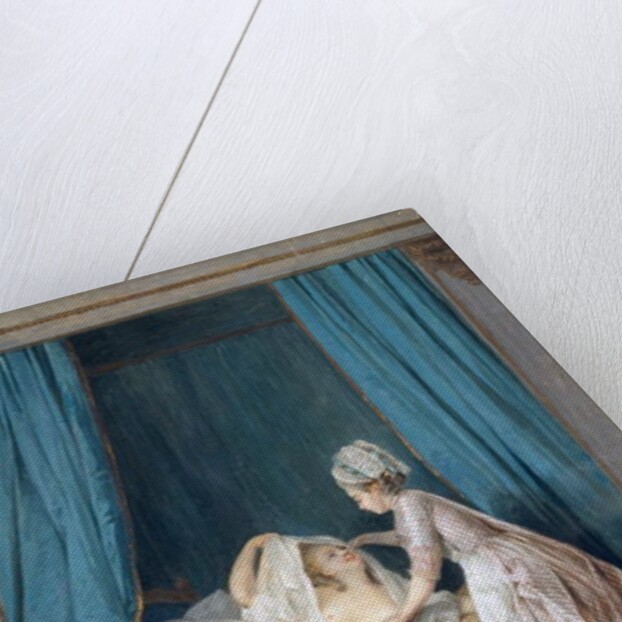 Lady Getting Out of Bed, 1776 by Niclas II Lafrensen