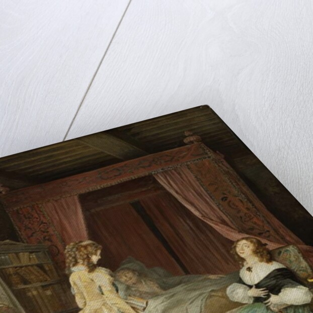 Queen Kristina of Sweden Visiting Professor Saumaise 1794 by Niclas II Lafrensen