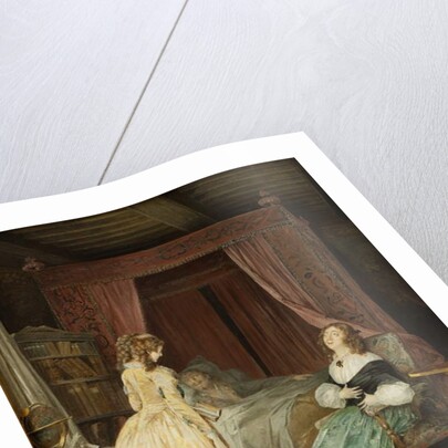 Queen Kristina of Sweden Visiting Professor Saumaise 1794 by Niclas II Lafrensen