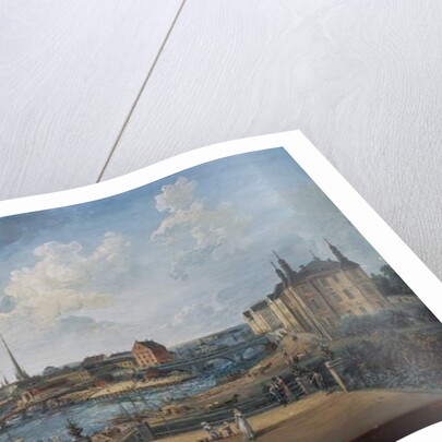 View of Stockholm from the Fersen Terrace with the Palace Makalos by Elias Martin