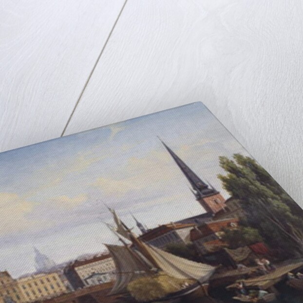 View of the Riddarholmskanalen, Stockholm in 1835, 1880 by Gustav Palm