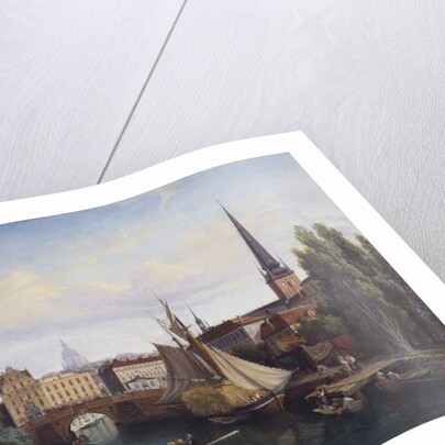 View of the Riddarholmskanalen, Stockholm in 1835, 1880 by Gustav Palm