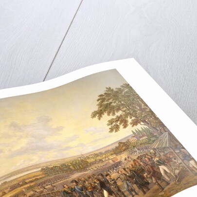 King Carl XIV Johan of Sweden Visiting the Canal Locks at Berg in 1819, 1856 by Alexander Wetterling