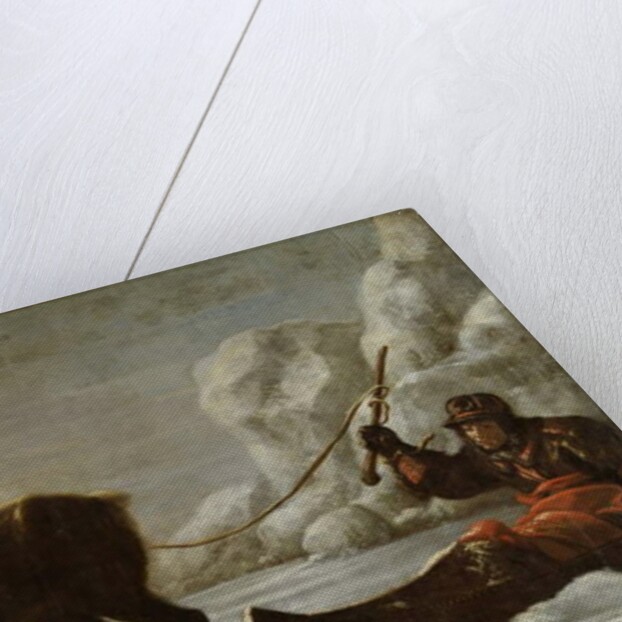 Abraham Renstirna Dressed as a Lapp and his Reindeer by David Klocker Ehrenstrahl