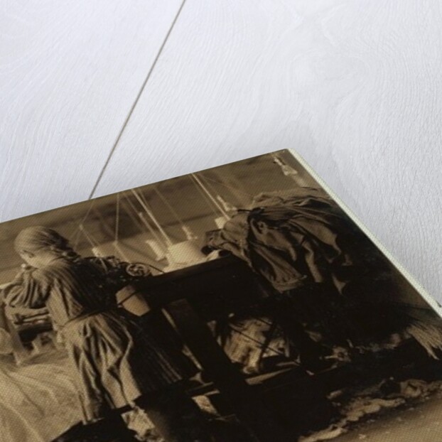 Child raveler and looper in Loudon Hosiery Mills, Tennessee, 1910 by Lewis Wickes Hine