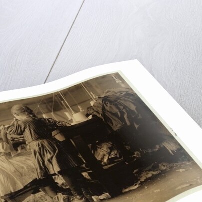Child raveler and looper in Loudon Hosiery Mills, Tennessee, 1910 by Lewis Wickes Hine