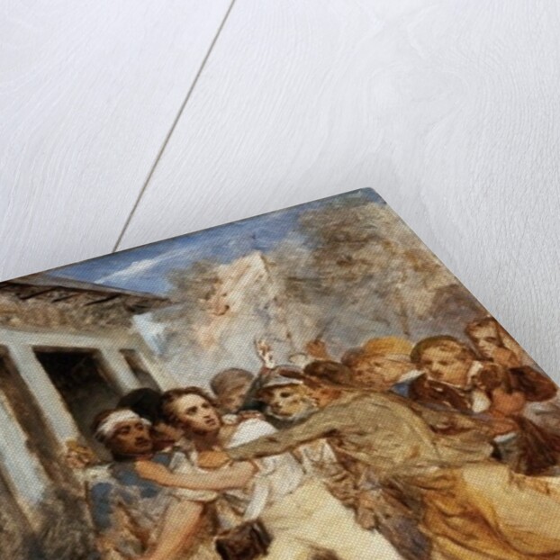 Study for a Battle Scene: A man being arrested, c.1830 by Henry Scheffer