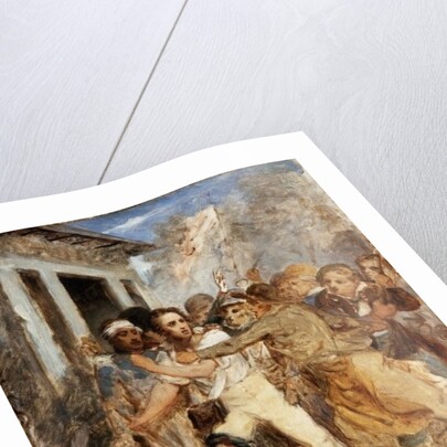 Study for a Battle Scene: A man being arrested, c.1830 by Henry Scheffer