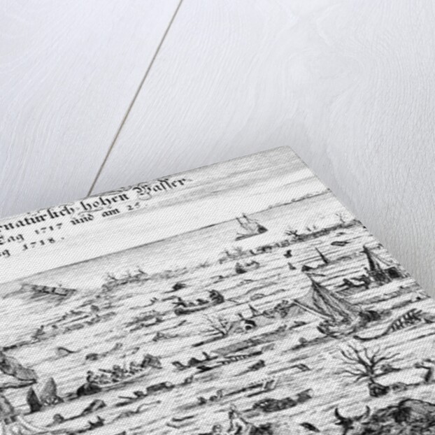 The Christmas Flood of 1717, 1719 by Dutch School