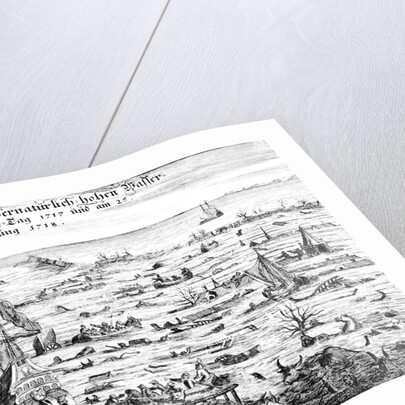 The Christmas Flood of 1717, 1719 by Dutch School