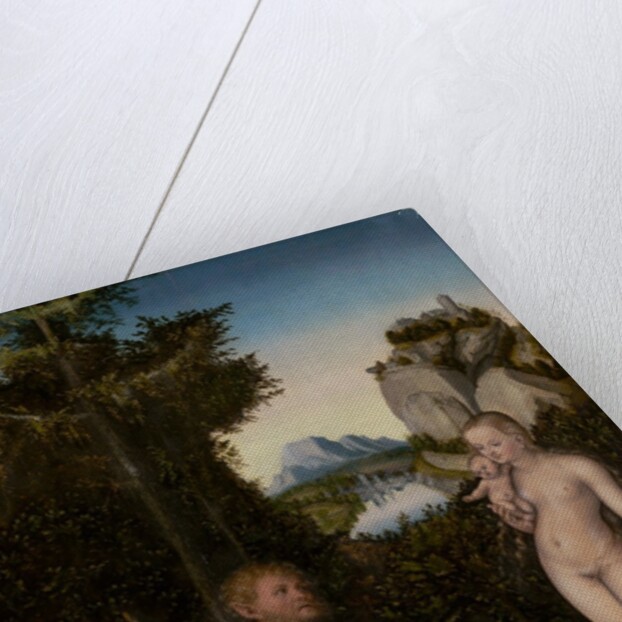 A Faun and His Family with a Slain Lion, c.1526 by Lucas the Elder Cranach