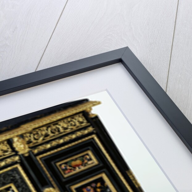 One of a pair of cabinets mounted with late 17th century pietra dura plaques, c.1810 by Adam Weisweiler