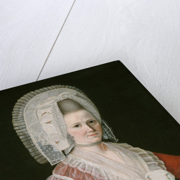 Lady Wearing a Large White Cap, c.1780 by American School
