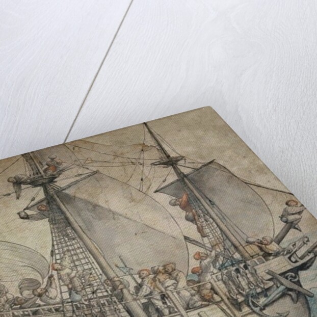 Ship with armed men by Hans Holbein the Younger