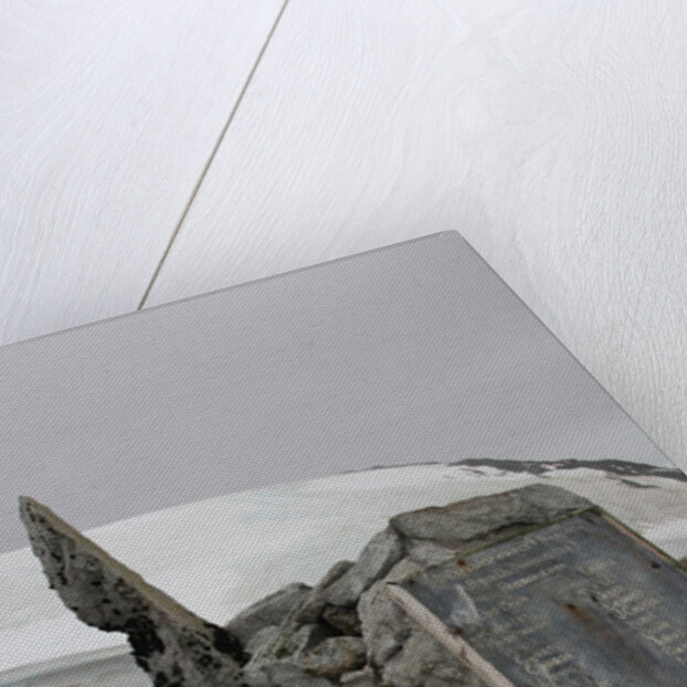 Plaque at the summit of Petermann Island, Antartica by Anonymous