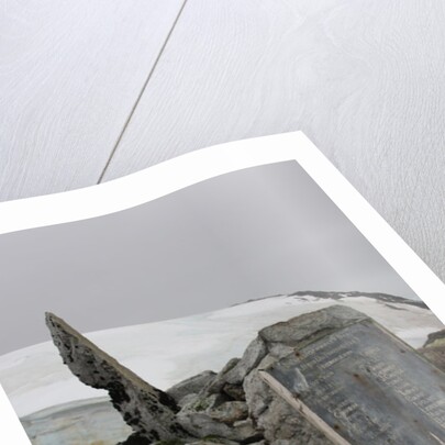 Plaque at the summit of Petermann Island, Antartica by Anonymous