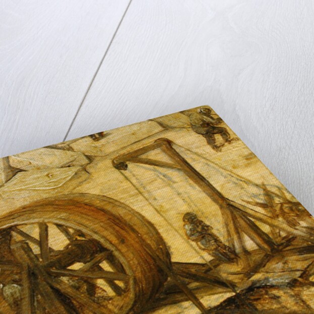 Crane detail from Tower of Babel, 1563 by Pieter the Elder Bruegel