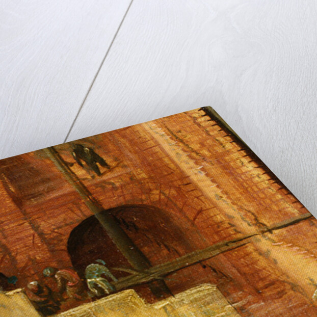 Construction detail from Tower of Babel, 1563 by Pieter the Elder Bruegel