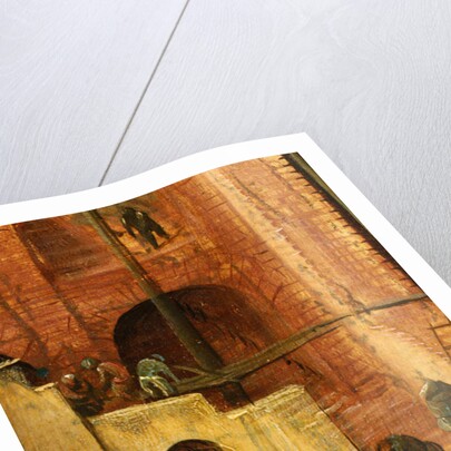 Construction detail from Tower of Babel, 1563 by Pieter the Elder Bruegel