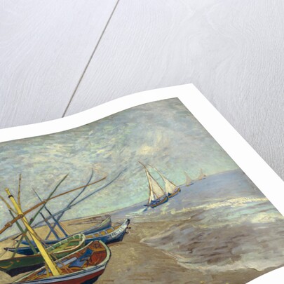 Fishing Boats on the Beach at Saintes-Maries-de-la-Mer, 1888 by Vincent van Gogh