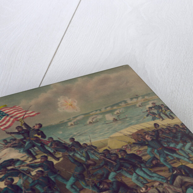 Storming Fort Wagner, 1890 by Kurz and Allison