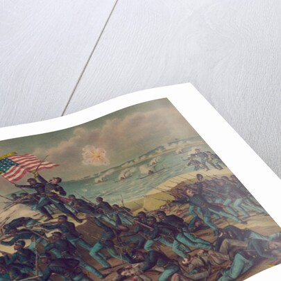 Storming Fort Wagner, 1890 by Kurz and Allison