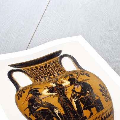 Athenian Attic black-figure neck amphora, attributed to the Leagros group, with Ajax and Achilles, c.510 BC by Greek school