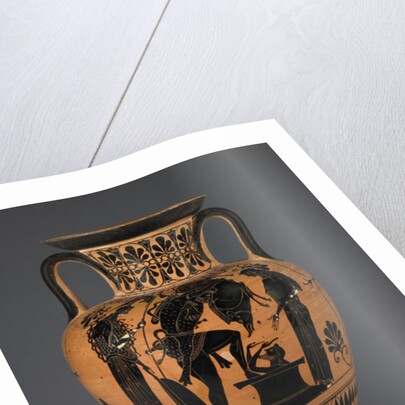 Athenian Attic black-figure amphora with Heracles carrying the Erymanthean boar, c.510 BC by Greek school