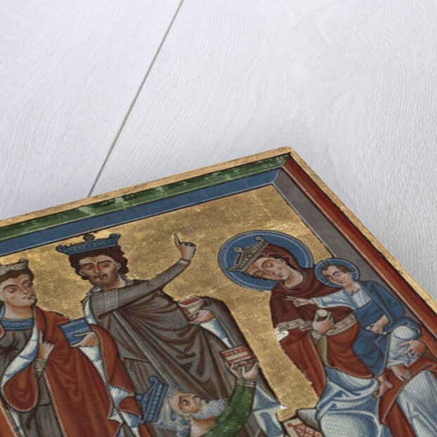 Adoration of the Magi from Psalter Ms 4, c.1240 by German School