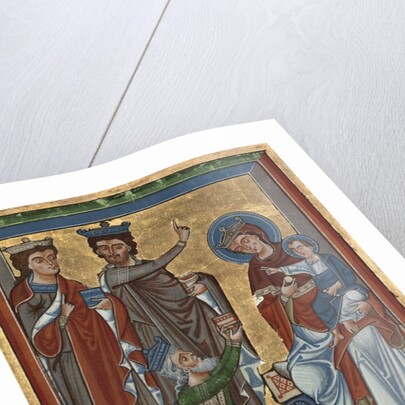 Adoration of the Magi from Psalter Ms 4, c.1240 by German School