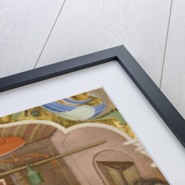 Saint Jerome extracting a thorn from a lion's paw Ms 106, 1425-50 by The Master of the Murano Gradual