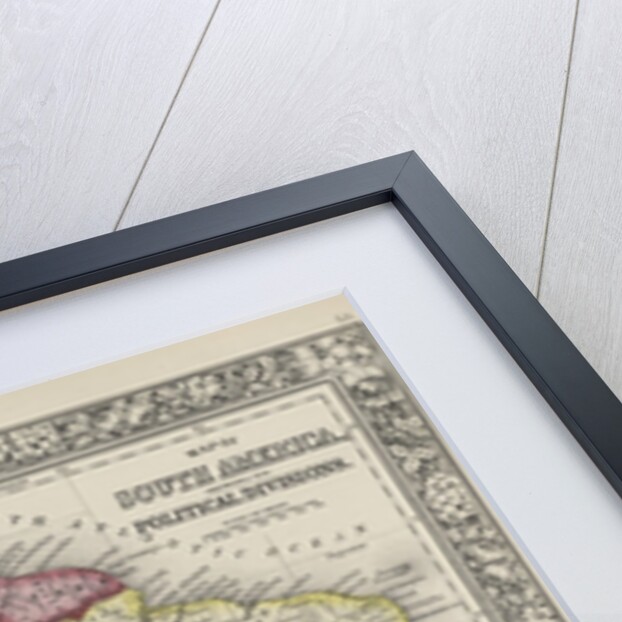 Map of South America showing its political divisions from Mitchell's new general atlas, 1863 by Samuel Augustus Mitchell