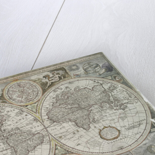 A new and accurate map of the world, 1676 by John Speed