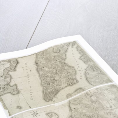Plan of the city of New York in North America surveyed in the years 1766 & 1767 published in Faden's Atlas, 1776 by Theodore de after White John Bry