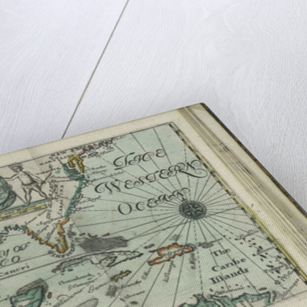 A chart of the West Indies from Cape Cod to River Oronoque from Atlas maritimus by John Seller, 1682 by John Seller